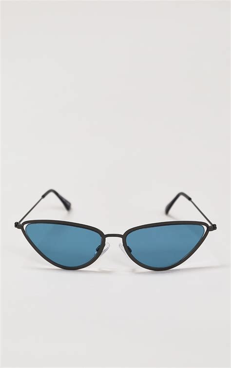 blue lens cat eye sunglasses|designer cat eye sunglasses polarized.